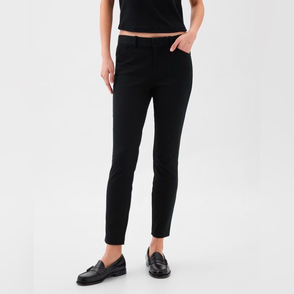 GAP Women’s Bi-Stretch Skinny Ankle Pants Black 14 Reg Large - Picture 4 of 16